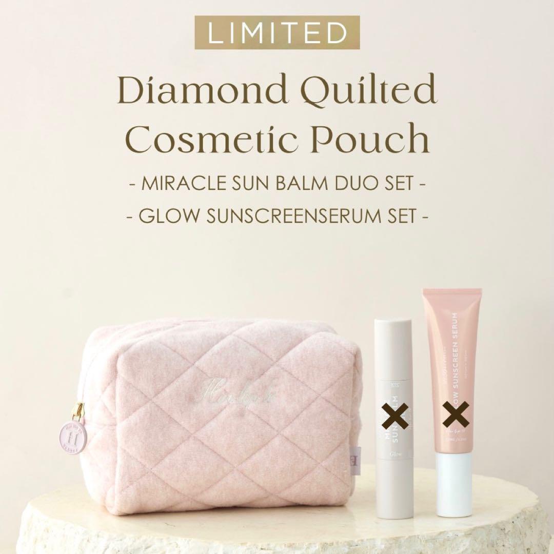 バッグ Herlipto Diamond Quilted Cosmetic Pouch Herlipto Diamond Quilted Cosmetic Pouch - メルカリ