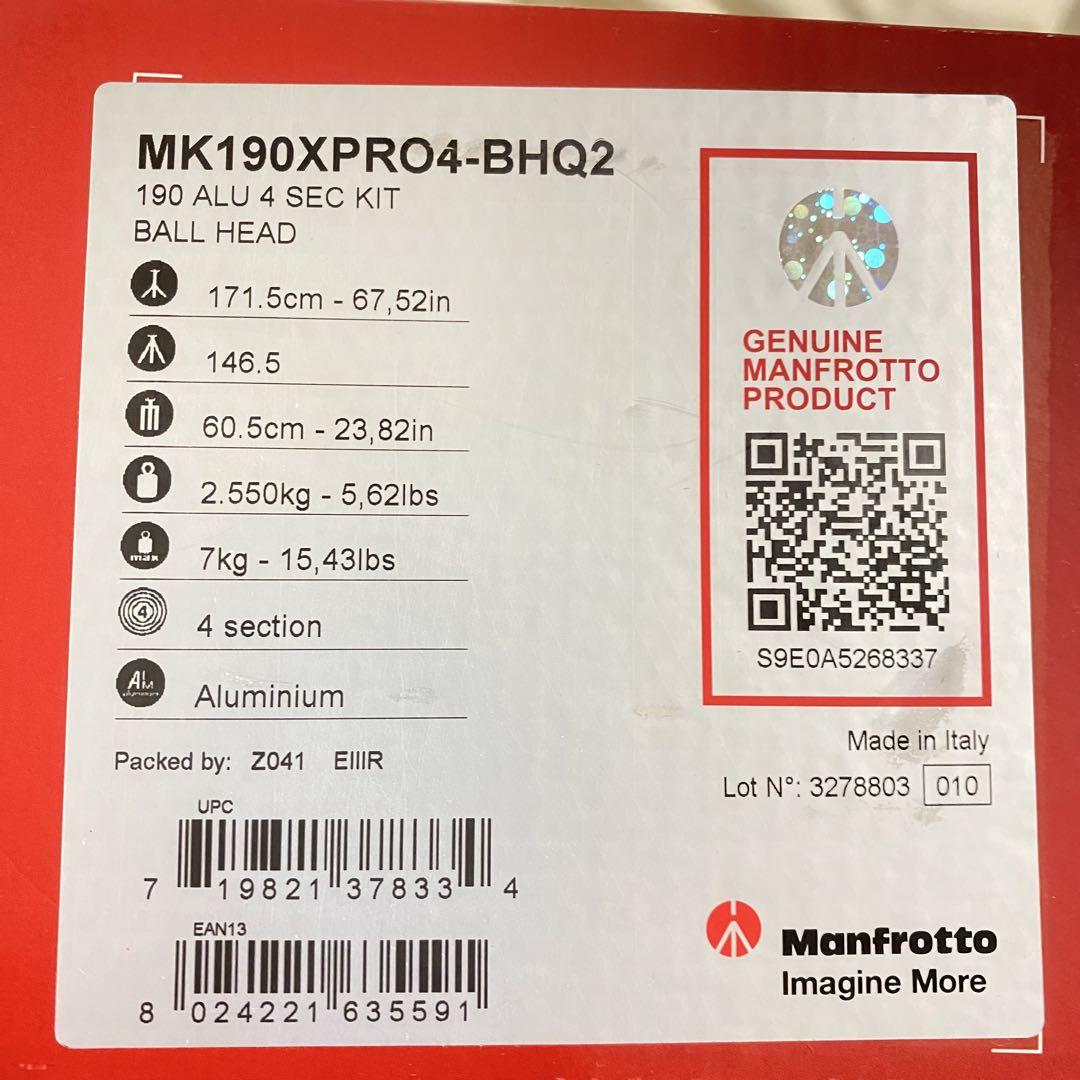 Manfrotto MK190XPRO4-BHQ2