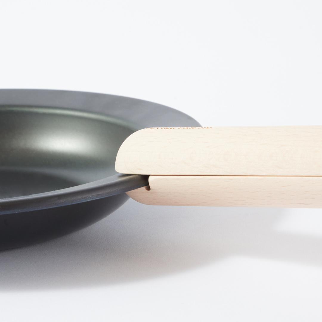 【FRYING PAN JIU】フライパン＆ハンドルセット(L)ビーチ　取説つき