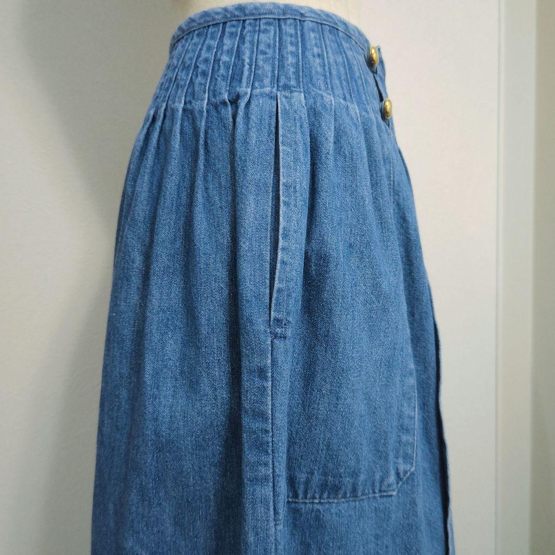 美品✨『RALPH LAUREN』ラルフローレン デニム ラップ 巻き スカート