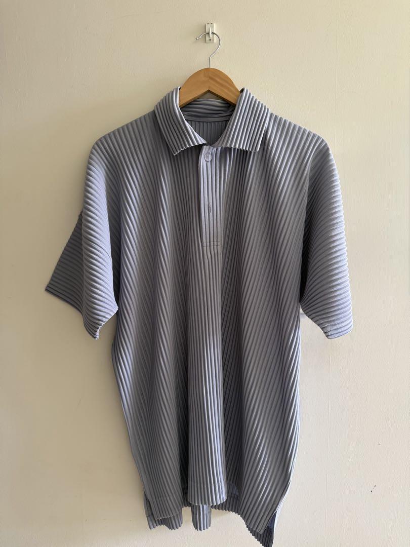 HOMME PLISSÉ ISSEY MIYAKE グレー　ポロシャツ