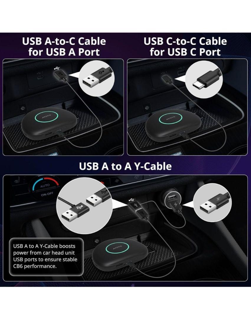 CarwaveCB6C ATOTOLIFEワイヤレスCarPlay AIボックス