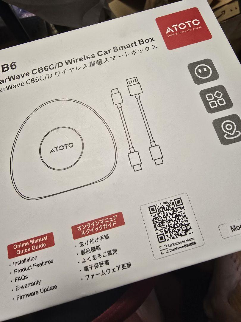 CarwaveCB6C ATOTOLIFEワイヤレスCarPlay AIボックス
