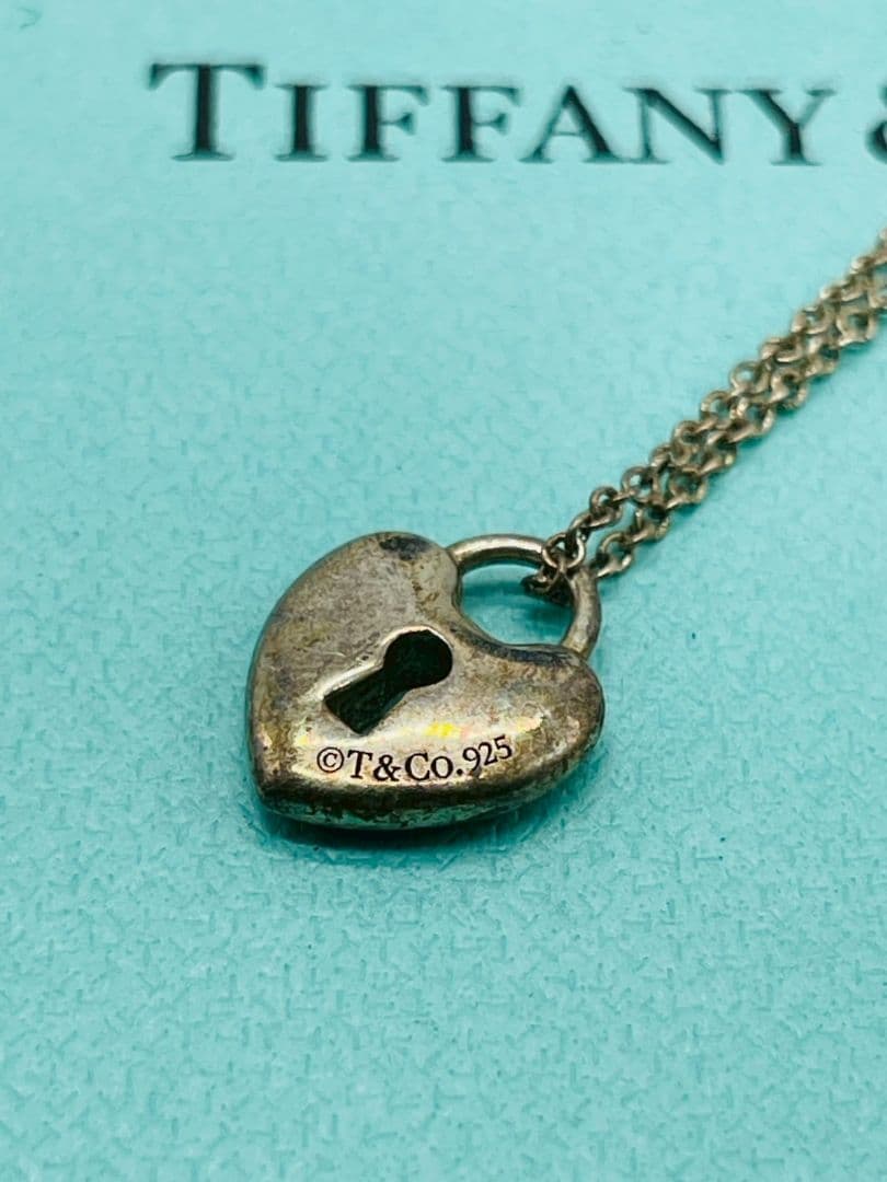 (NR/8.29/6)Tiffany & Co. ハートロック ネックレス