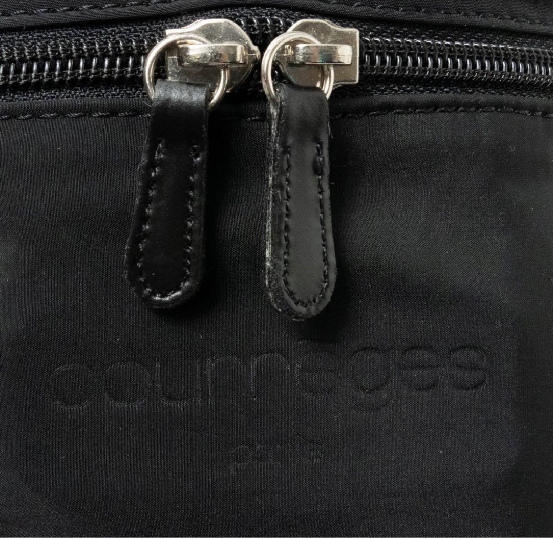 良品 高級8程○Courreges フランス製 バニティポーチ バッグ