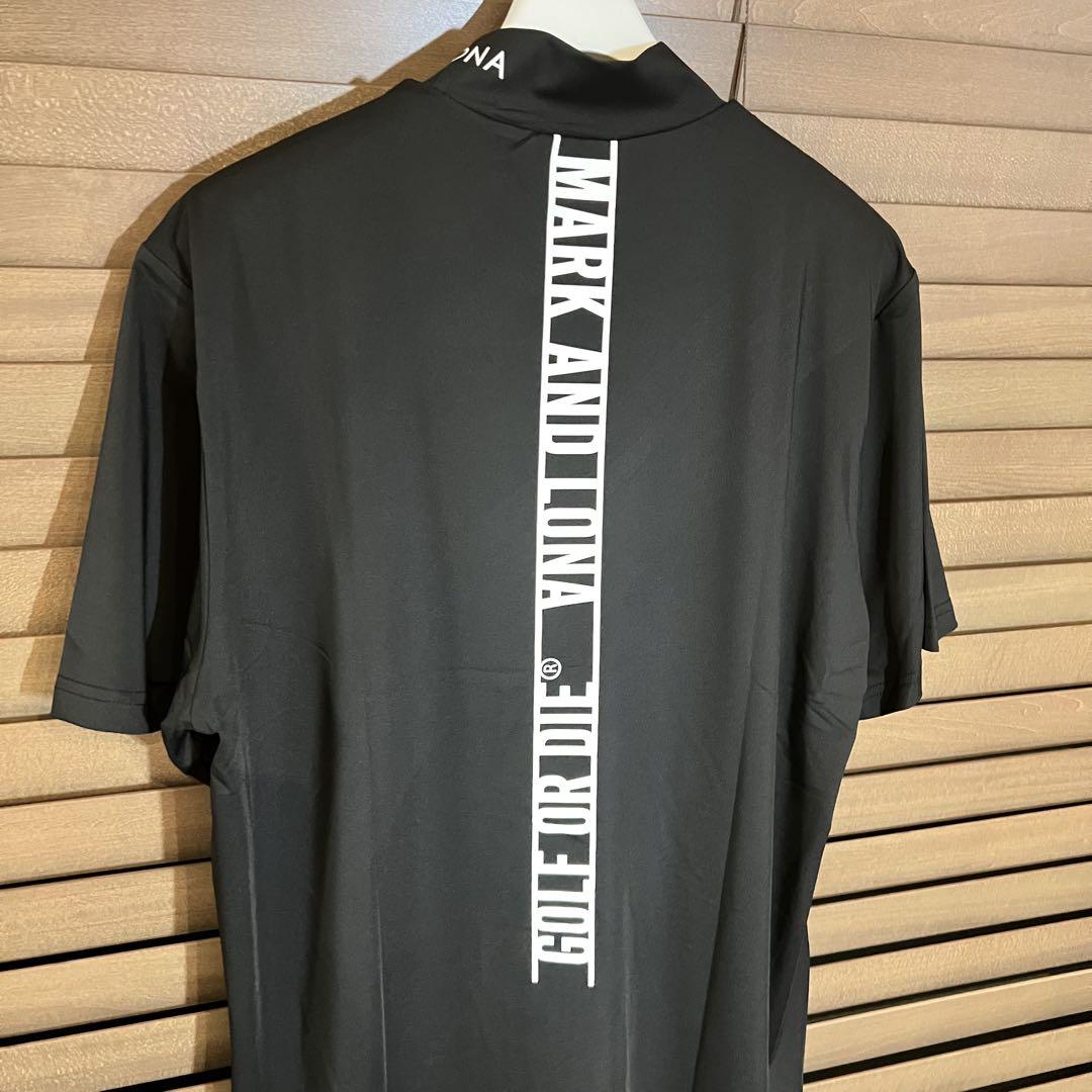 MARK&LONA マークアンドロナ モックネック 半袖Tシャツ 黒XL