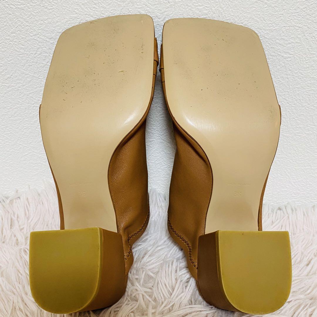 【極美品】ピッピシック ストレッチ ミュール レザー トング 23 安い 価格ファッション - 【極美品】ピッピシック ストレッチ
