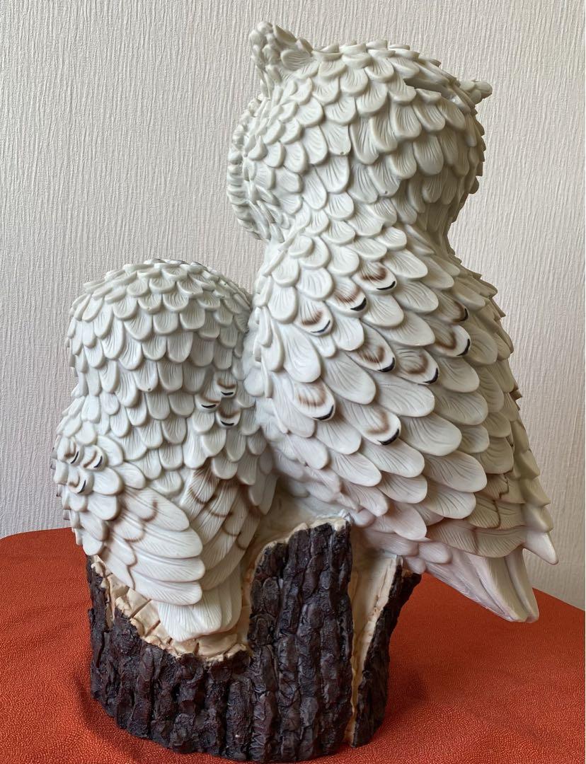フクロウ親子(梟)貯金箱