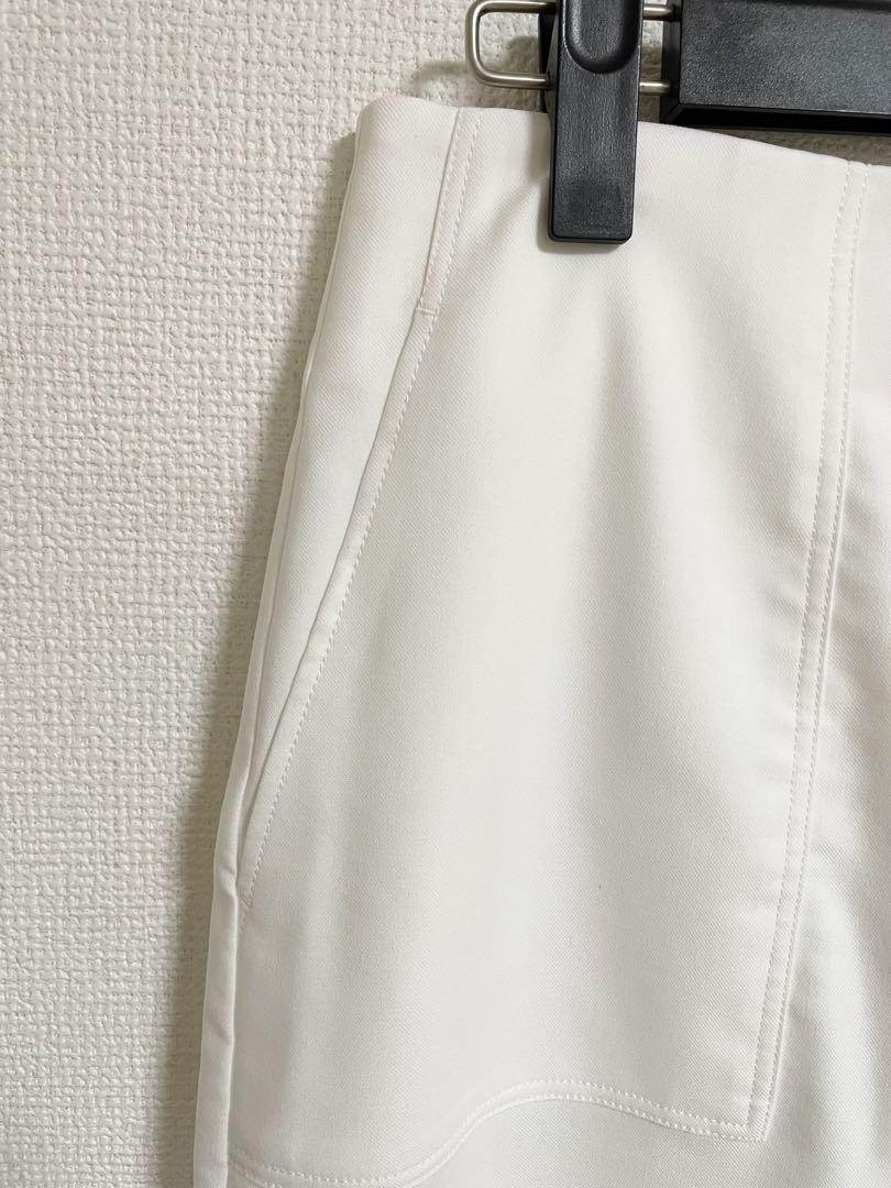 新品】ノーリーズ 麻混 ロング タイトスカート ポケット