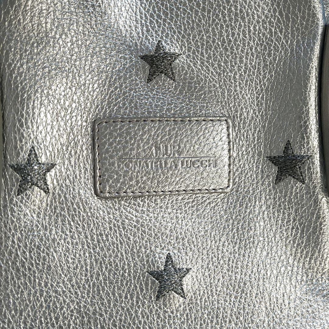 最終値下げ 美品 ヌール ドナテッラ ルッキ 星刺繍 トートバッグ ヌール ドナテッラルッキ レザー ハンドバッグ トートバッグ 星