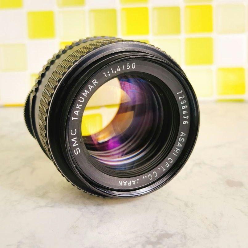 整備済美品❤ PENTAX SMC TAKUMAR 50mm F1.4 レンズ - メルカリ
