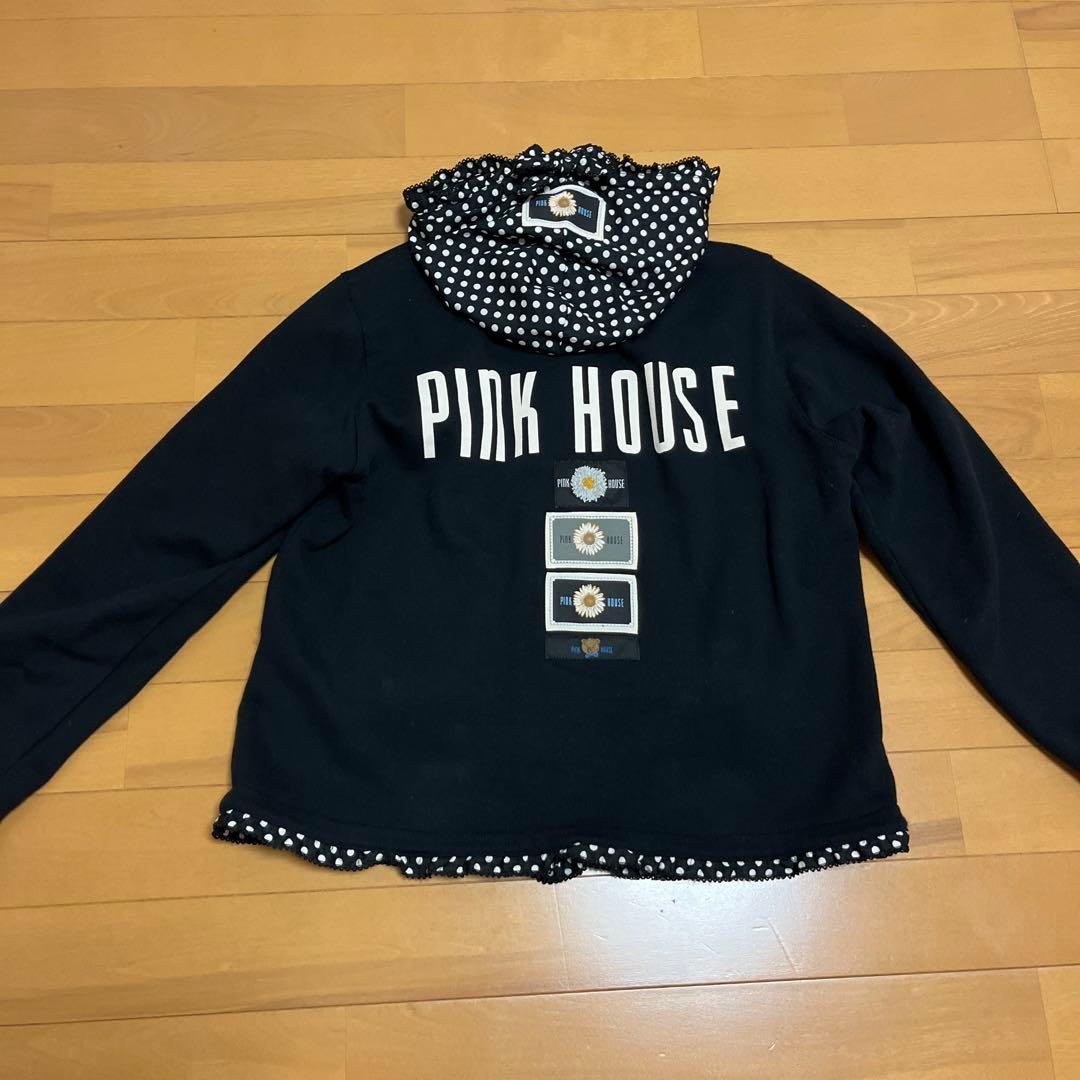 ピンクハウスドットフリルパーカーM