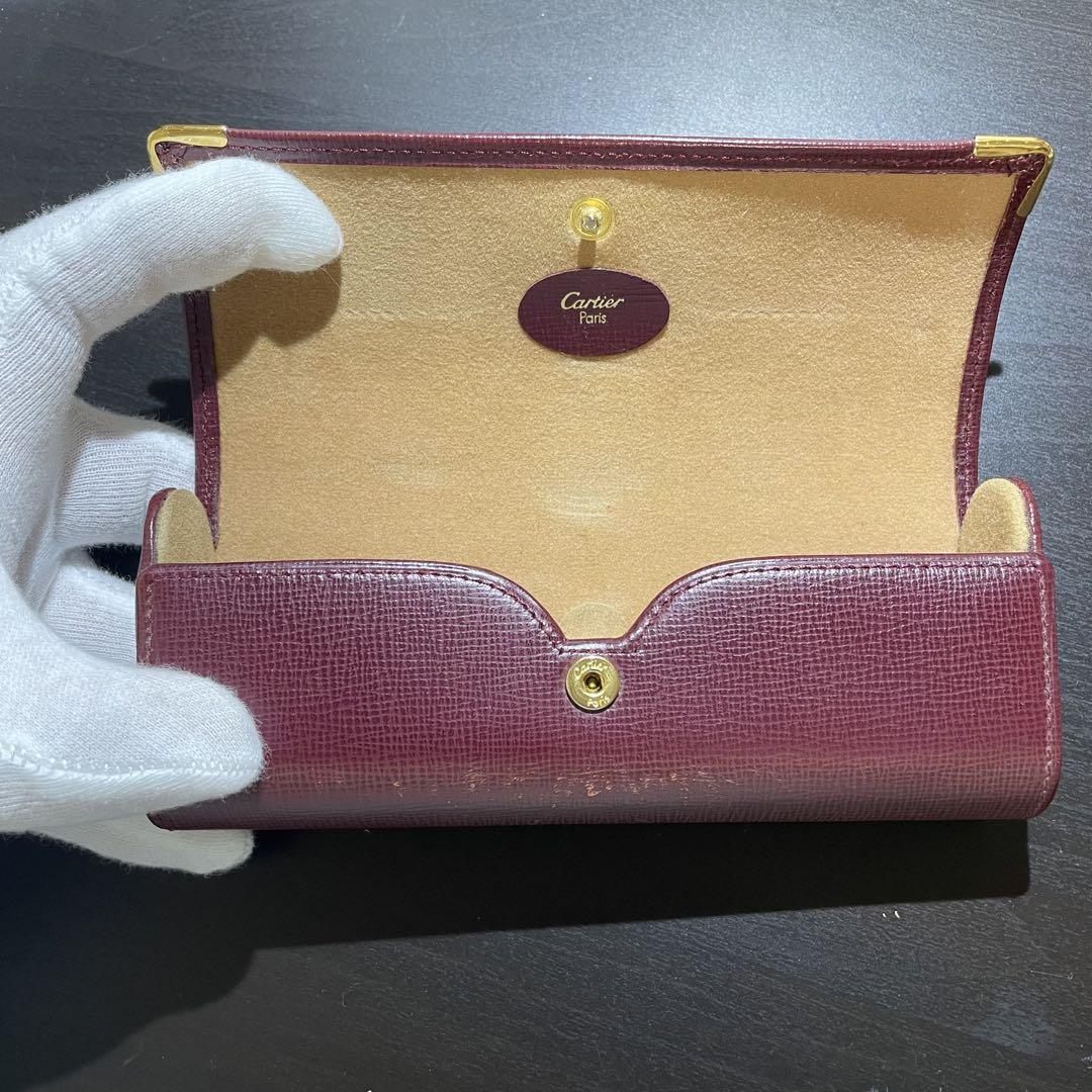 希少Cartier カルティエ マストライン　メガネケース　ハードケース