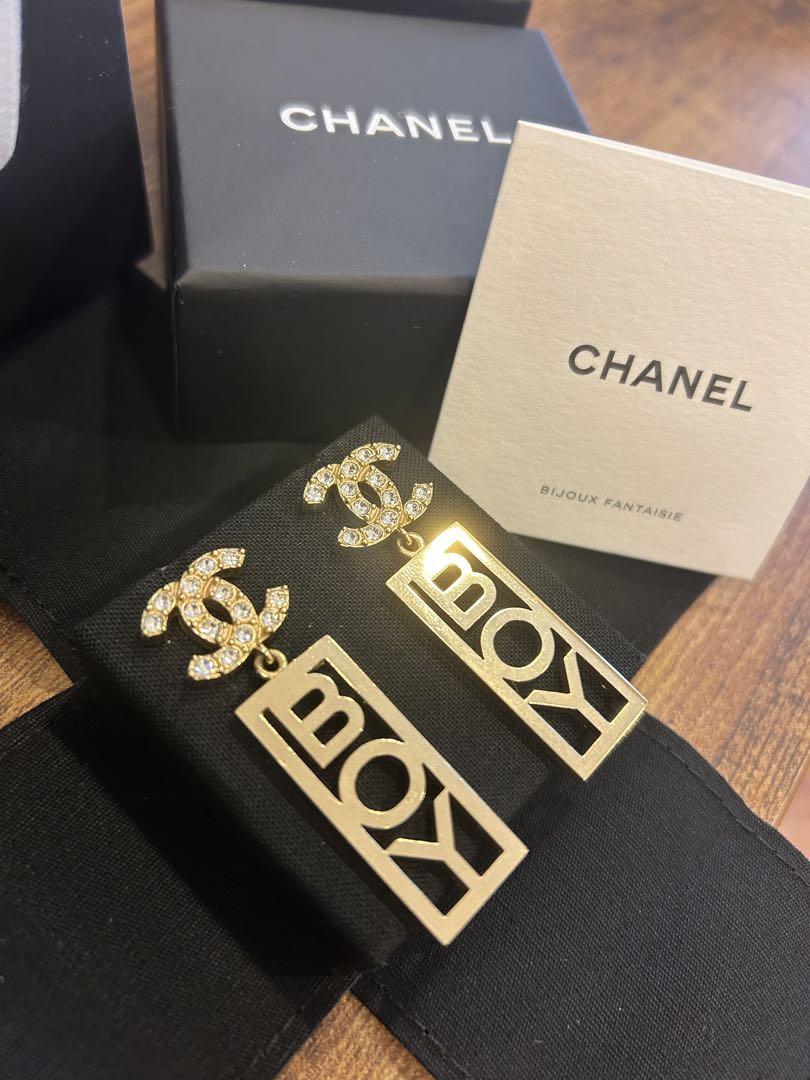 【美品・値下げ価格】CHANEL シャネル ピアス ココマーク BOY ゴールド 画像2