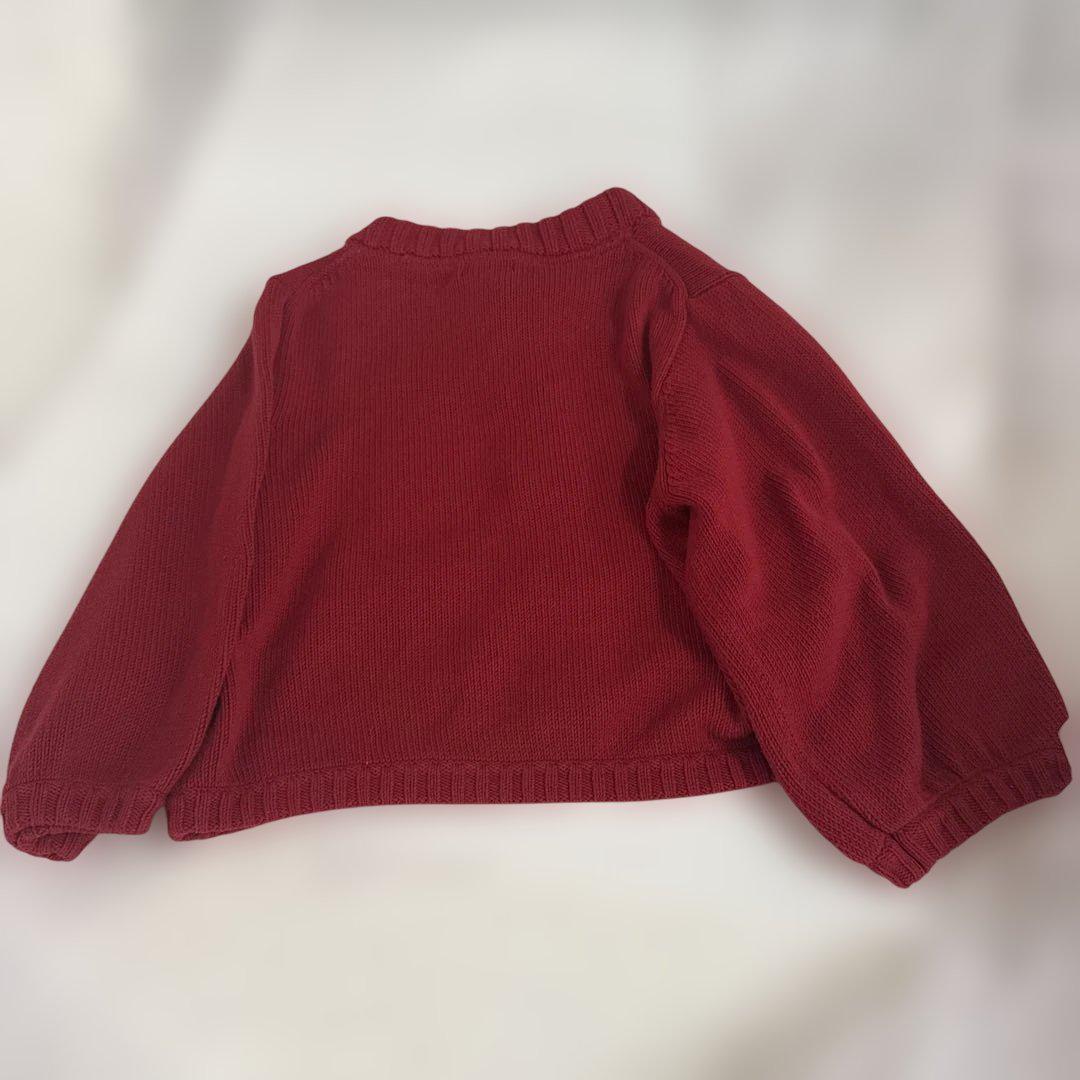 美品 Burberry レディース セーター 38 レッド ハート
