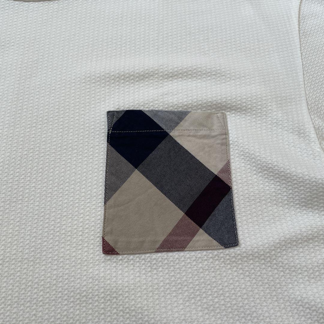 美品 ブラックレーベルクレストブリッジ CBチェック シアサッカー Tシャツ 新品【シアサッカー】ブラックレーベルクレストブリッジ