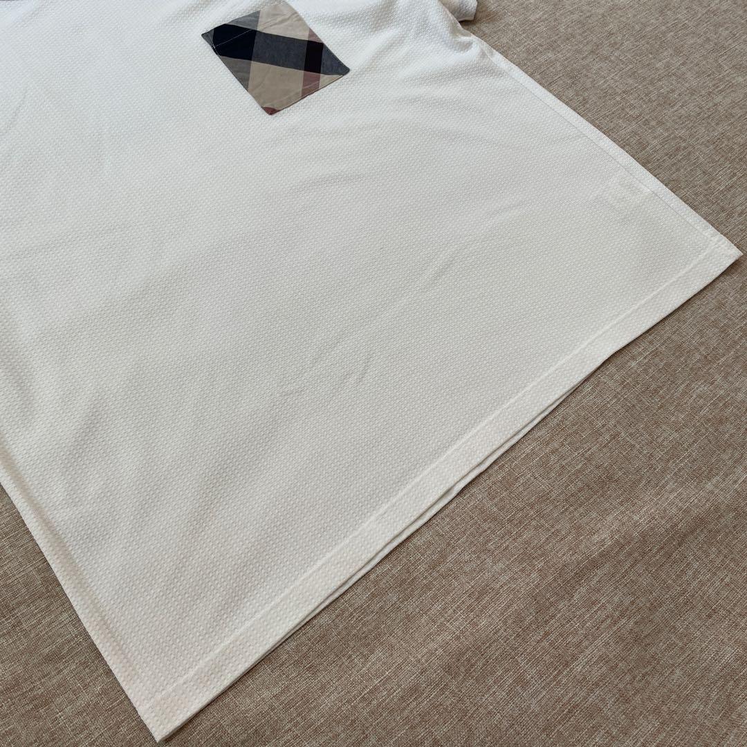 美品 ブラックレーベルクレストブリッジ CBチェック シアサッカー Tシャツ 新品【シアサッカー】ブラックレーベルクレストブリッジ