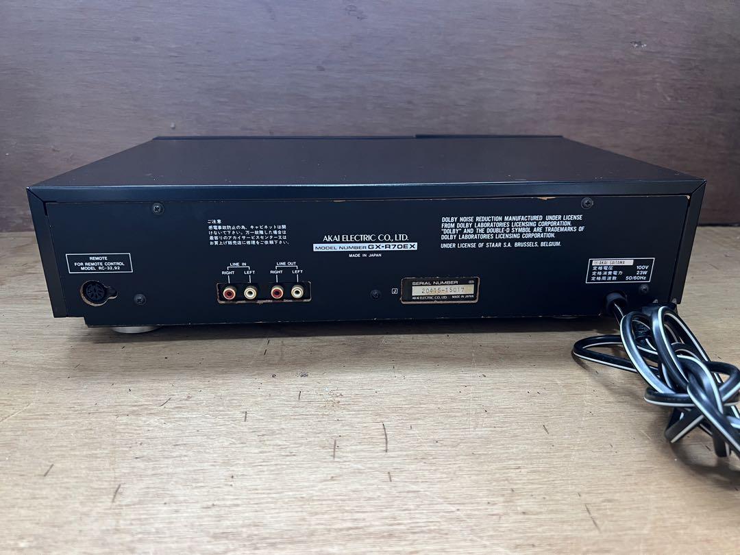 【O-525】AKAI リバースデッキ GX-R70EX カセットデッキ
