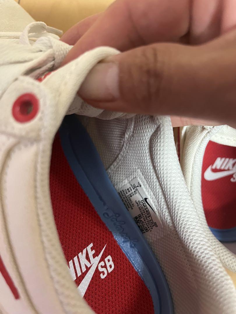 新品　室内試し履きのみ　Nike SB Chron 2 ホワイト/レッド 新品 室内試し履きのみ Nike SB Chron 2 ホワイト/レッド - メルカリ