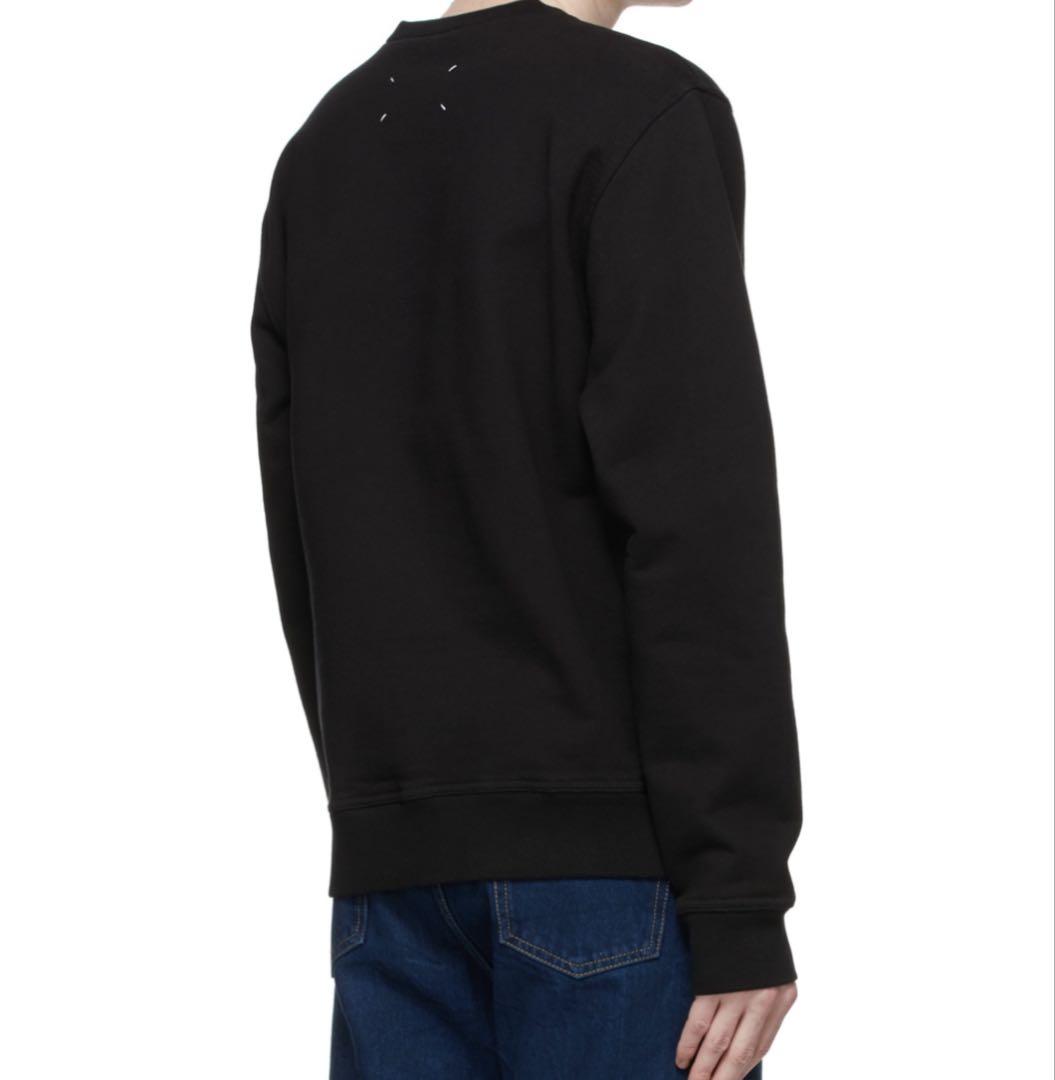 MAISON MARGIELA ブラック 反転ロゴ スウェット
