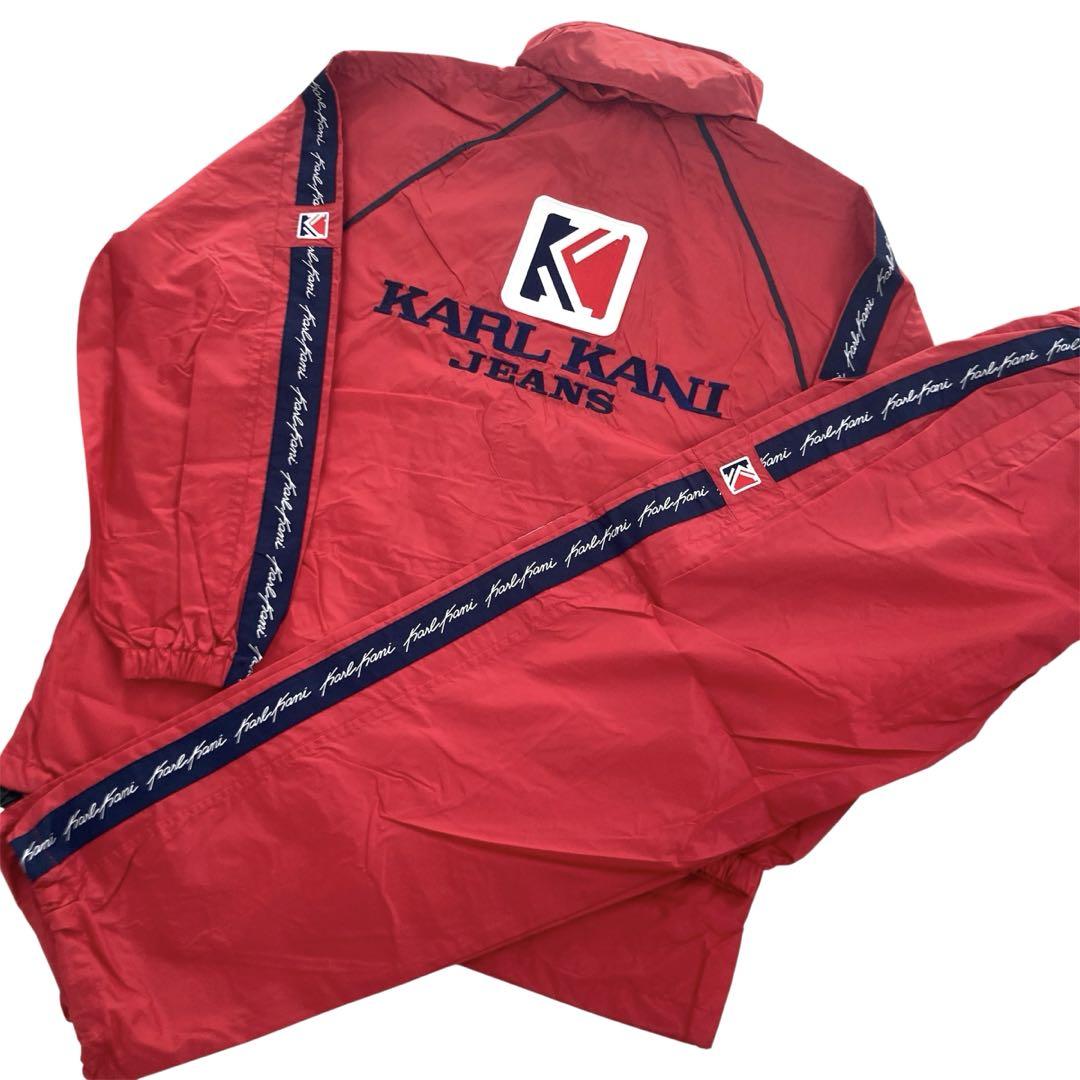 冬物SALE☆Karl Kani☆上下セット☆美品 Karl Kani 大きいサイズ メンズ KARL KANI 420Tマイクロタフタ
