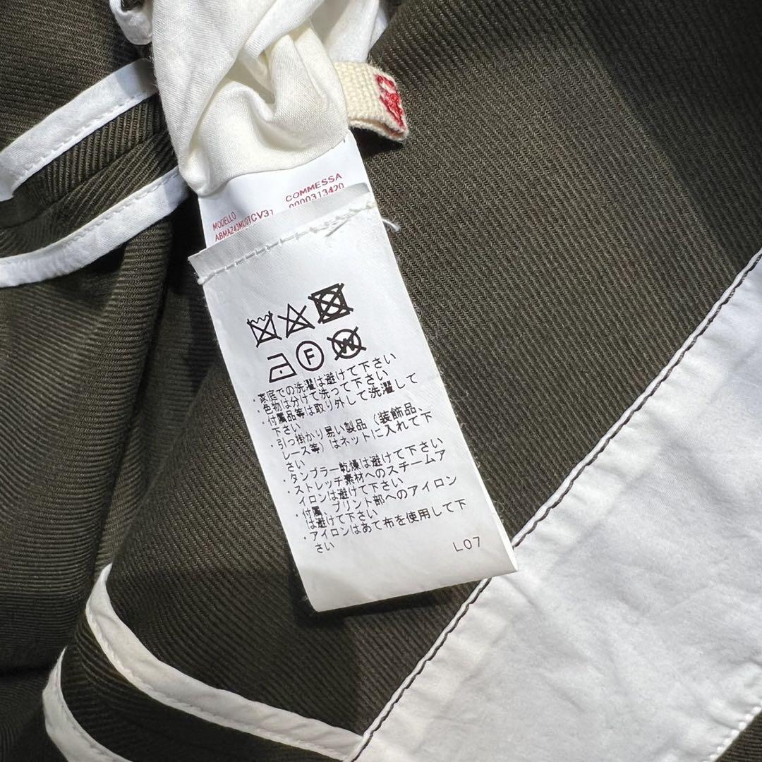 希少 MARNI 上質 コットン Aライン デザイン ドレス ワンピース 40