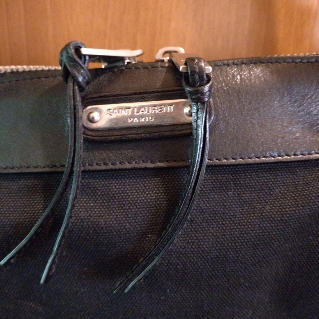 SAINTLAURENT IDコンバーチブル　2wayキャンバス素材トートバッグ