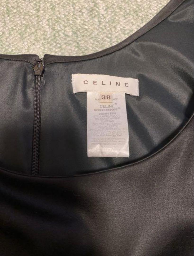 新品未使用 CELINE セリーヌ ワンピース ブラック フレア