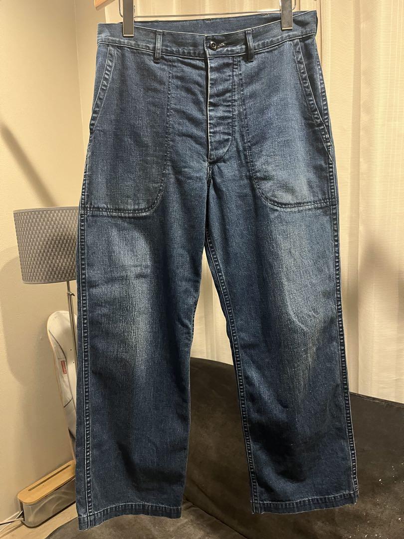 A.PRESSE US Navy Denim Baker Pants [INDIGO] - Fresh Service