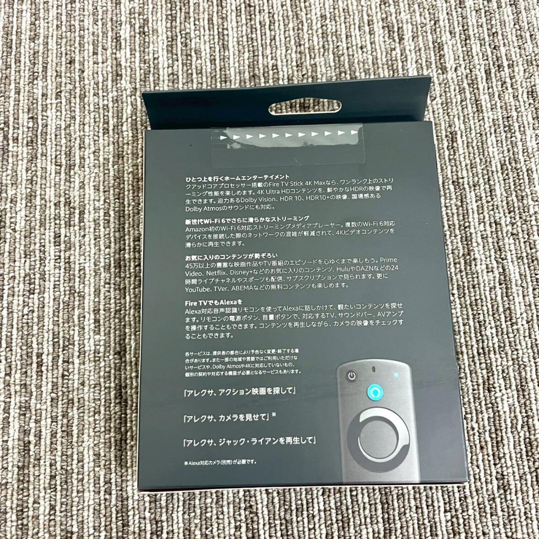 新品　アマゾン ファイヤースティック Fire TV Stick 4K Max Amazon Fire TV Stick 4K Max(マックス)