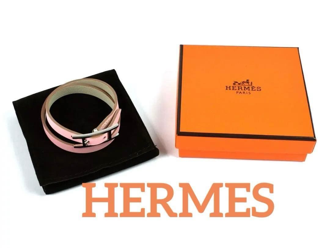 箱 保存袋付 HERMES エルメス ビーアピ ドゥブルトゥール ブレスレット