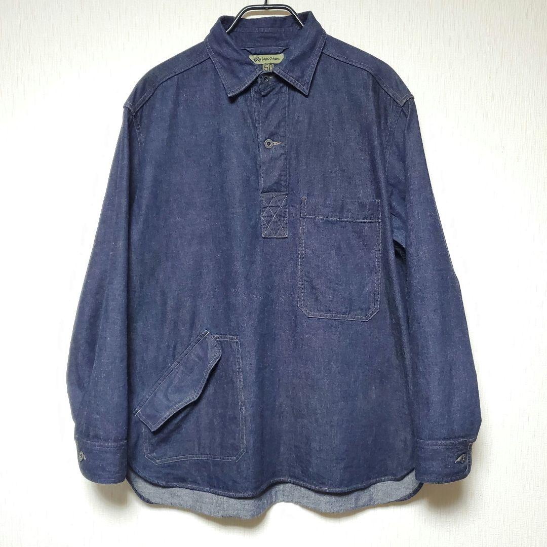 ナイジェルケーボン デニムプルオーバーワークシャツ 50