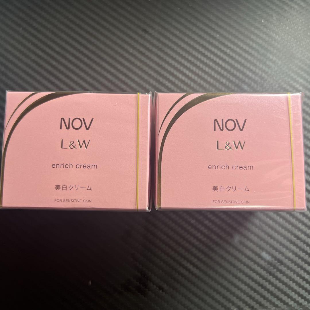 NOV L&W enrich cream 2個セット NOV L&W enrich cream 美白クリーム48g 2個セット - メルカリ