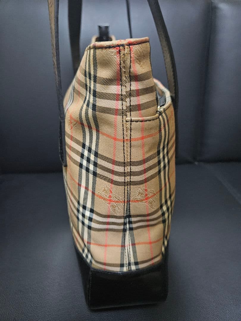 【良品】BURBERRY バーバリー ノバチェック トートバック ホース 【良品】BURBERRY バーバリー ノバチェック トートバック ホース