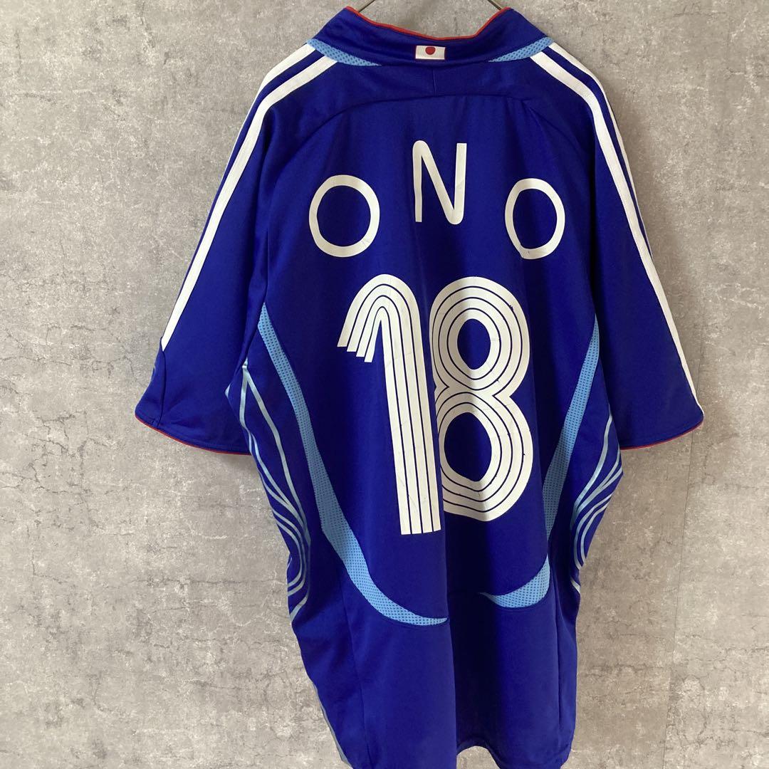 小野伸二 アディダス 日本代表ユニフォームシャツ メンズM 背番号18 美品 日本製代表ユニフォーム 小野伸二 18番 ドイツ杯 adidas製