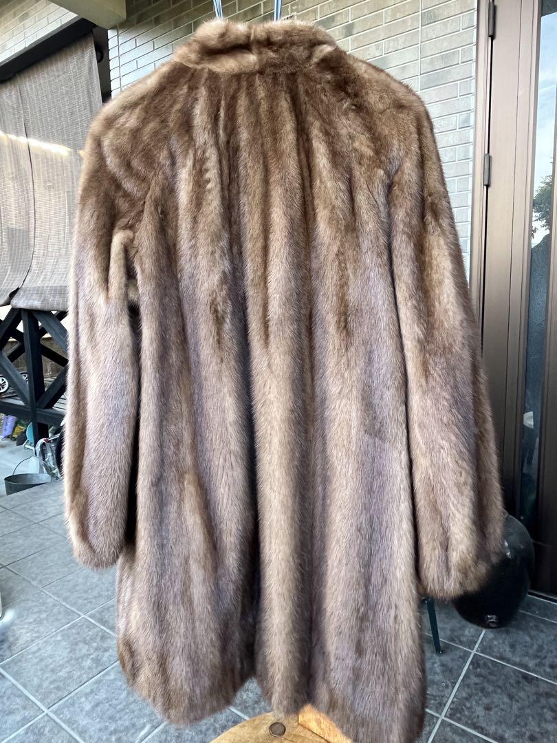 LADY AURE ブラウン毛皮ロングコート