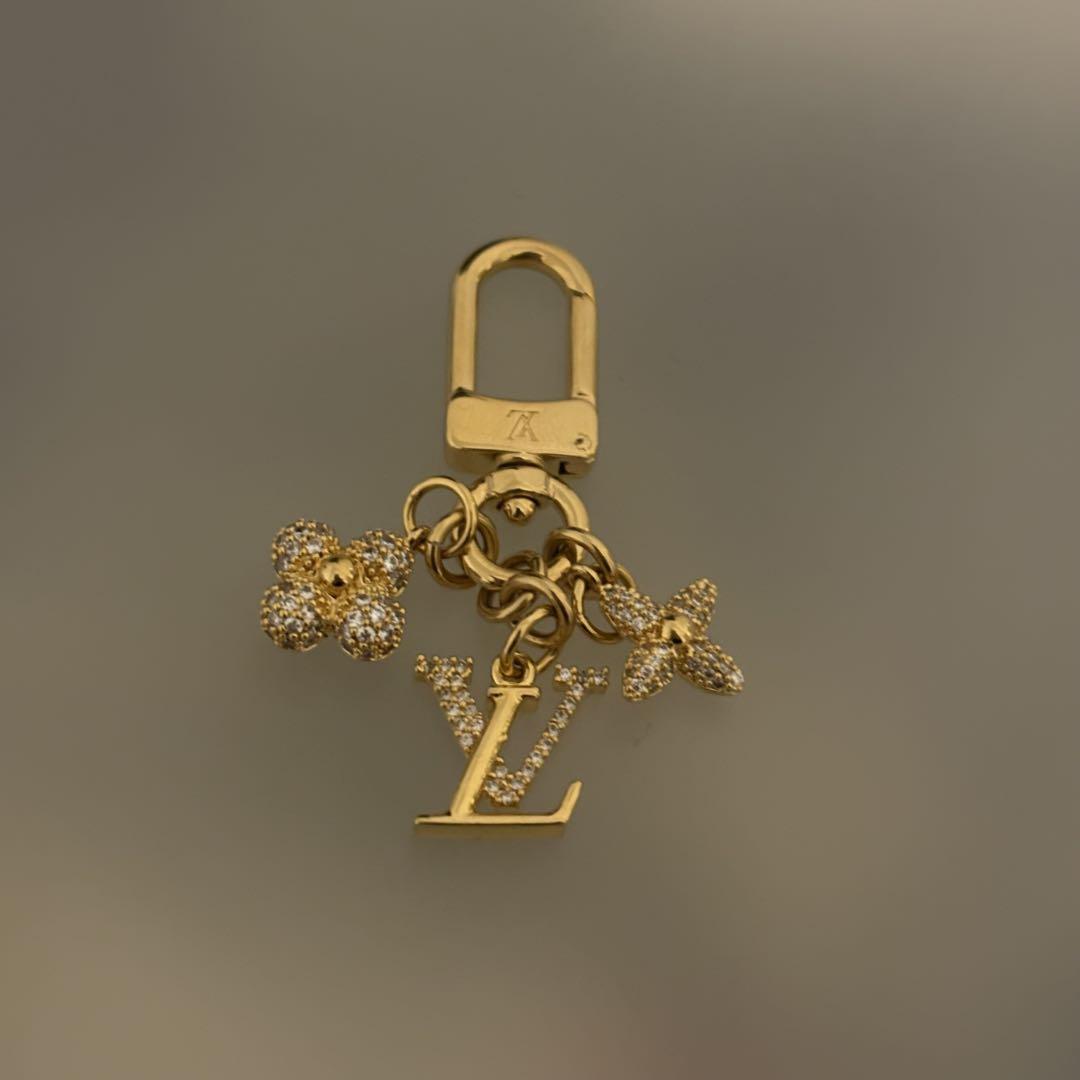 LOUIS VUITTON マイクロ チャーム LV モノグラム キーホルダー