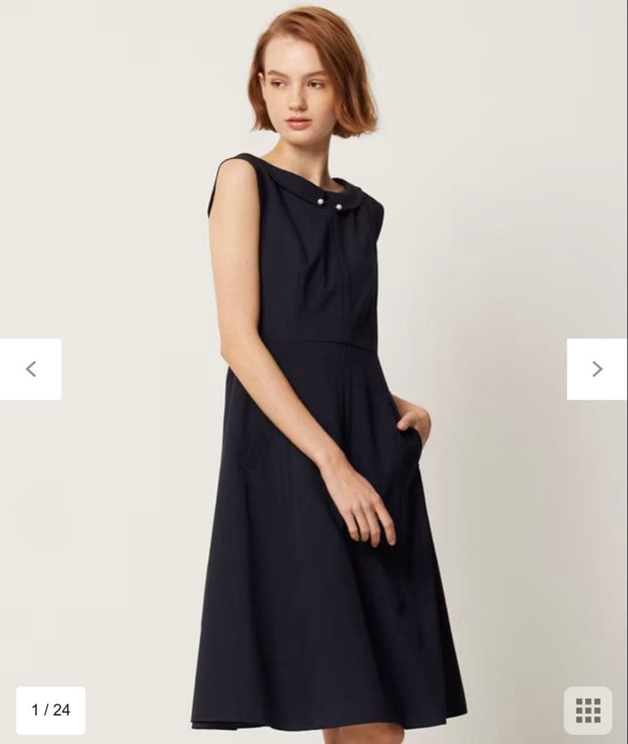 TOCCA ドレス ワンピース ネイビーXS SS TOCCA