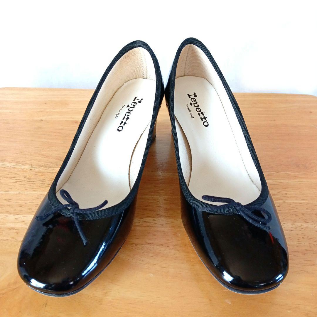 美品◆repetto レペット　カミーユ　バレエシューズ　パンプス　ヒール　37