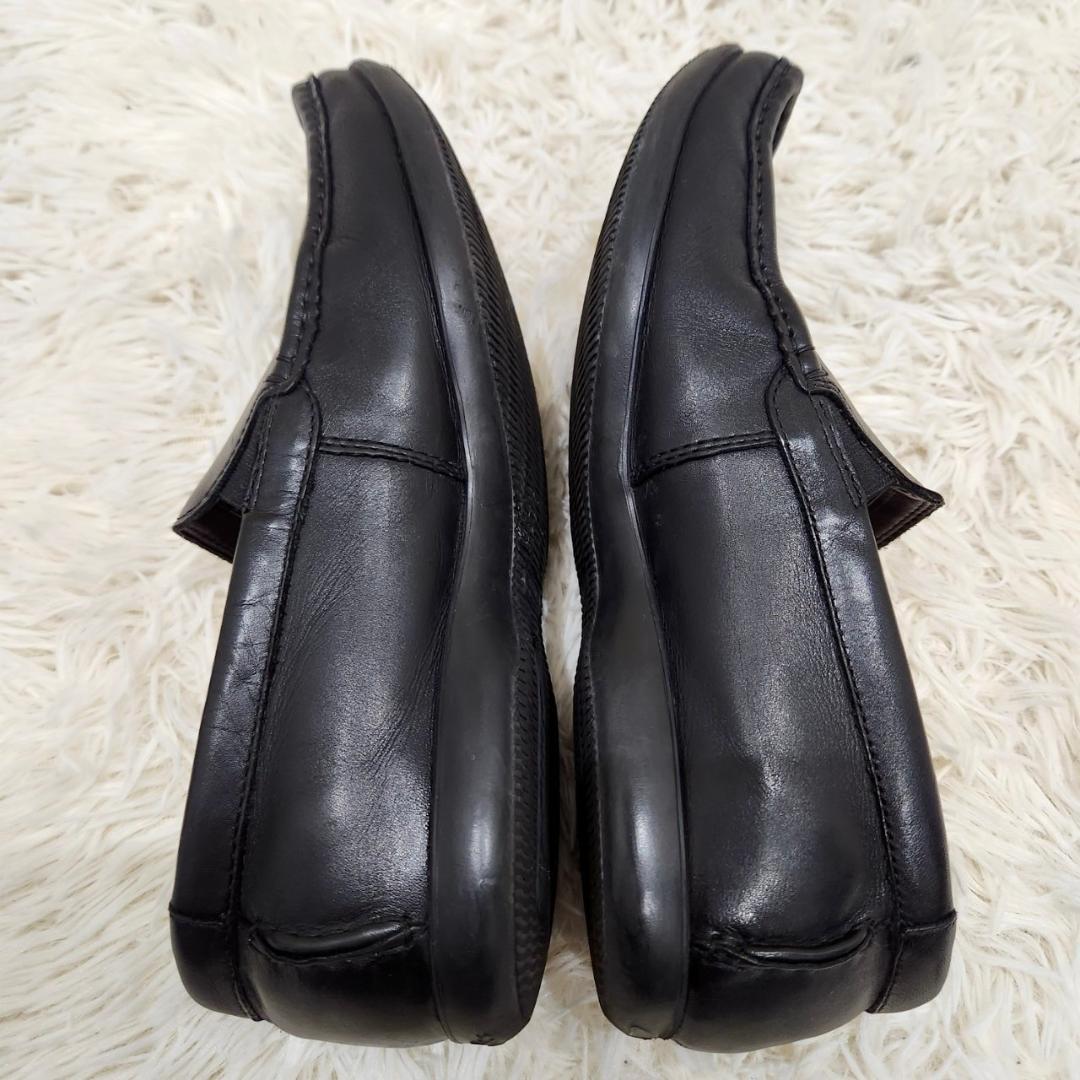 美品　Clarks　フィナーサン　サイドゴア　軽量　牛革　ビジネス　カジュアル