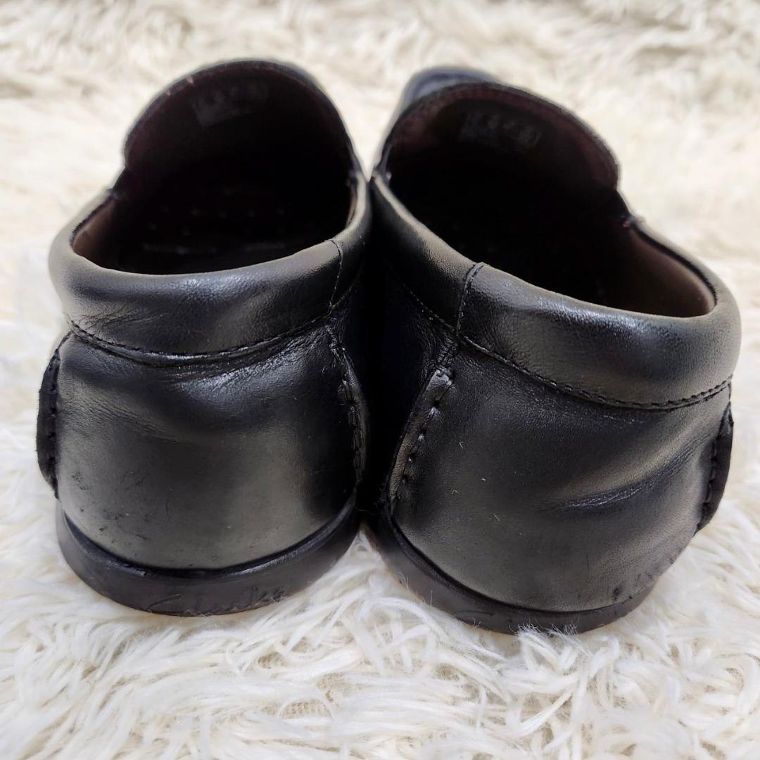 美品　Clarks　フィナーサン　サイドゴア　軽量　牛革　ビジネス　カジュアル