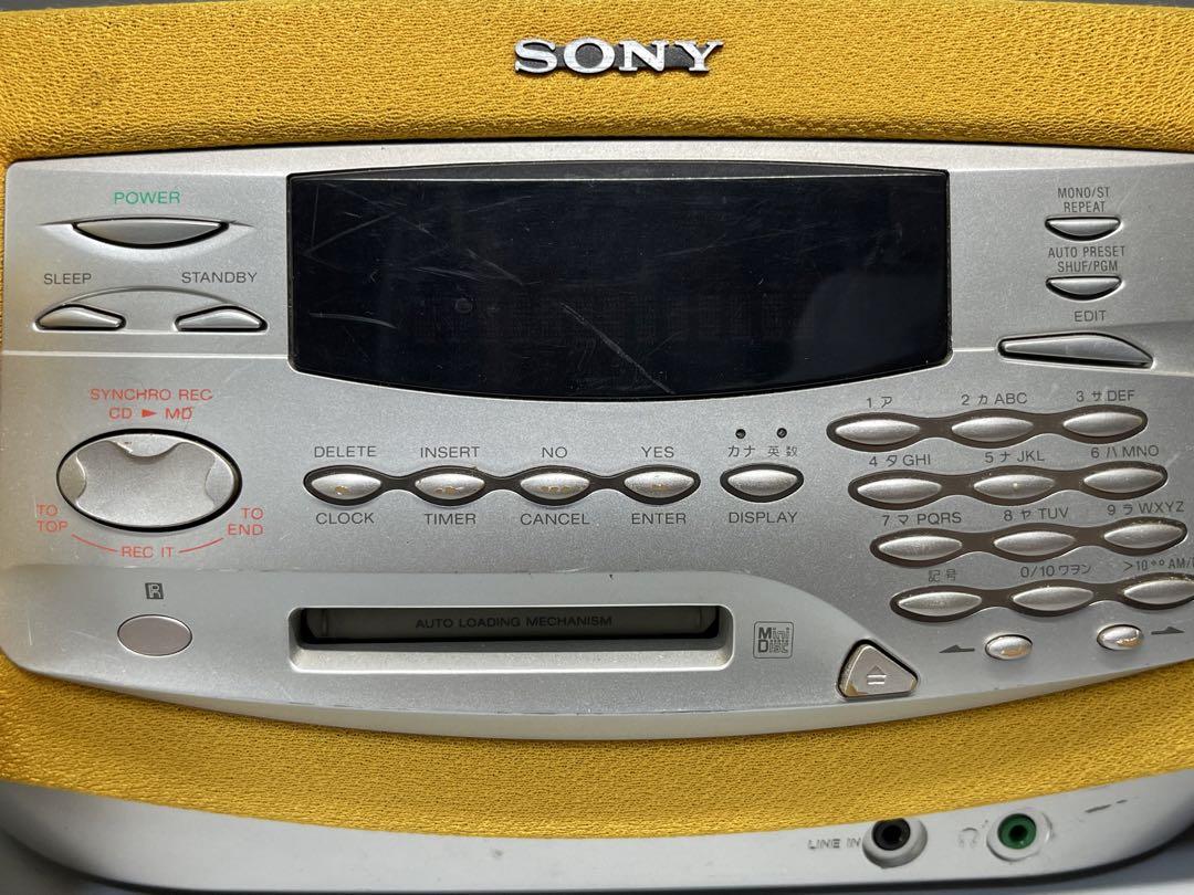 ジャンク品】SONY CD MD ラジカセ ZS-M35 - メルカリ
