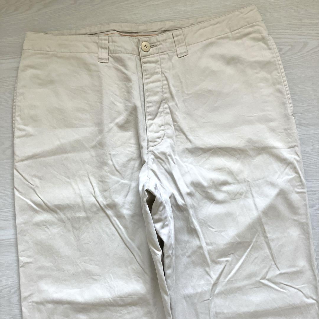 【新発売】 patagonia W36 ホワイト バギーワークパンツ オーガニック パンツ