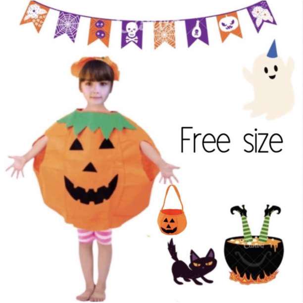 キッズ フルーツコスプレ パンプキン 果物 可愛い ハロウィン 仮装 子供服