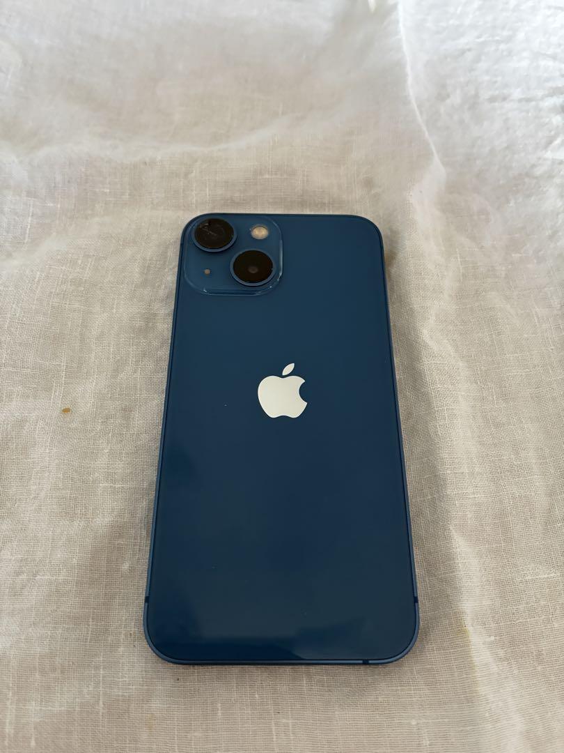 Apple iPhone 13mini 128GB ブルー　カメラ割れ　ジャンク