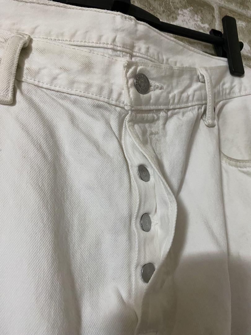 Levi’s501 リーバイス501 W36L32 ホワイトデニムパンツ　白 Levi's501 リーバイス501 W36L32 ホワイトデニムパンツ 白