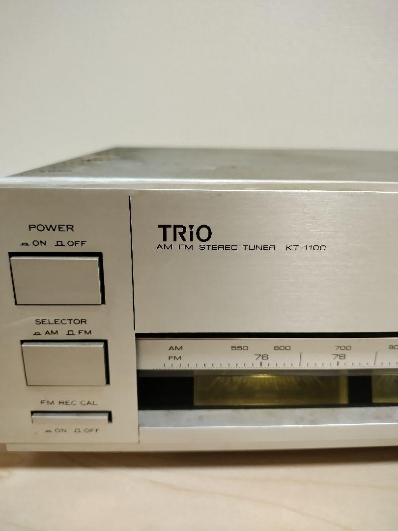 TRIO　AM-FM STEREO TUNER　KT-1100 ワンオーナー美品 TRIO AM-FM STEREO TUNER KT-1100 ワンオーナー美品 - メルカリ