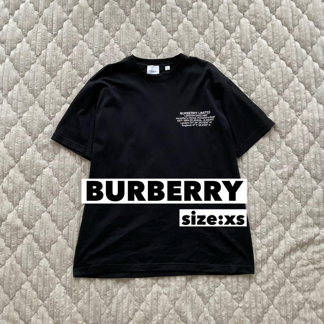 BURBERRY ブラック Tシャツ 美品】BURBERRY バーバリー ブラック Tシャツ XS - メルカリ