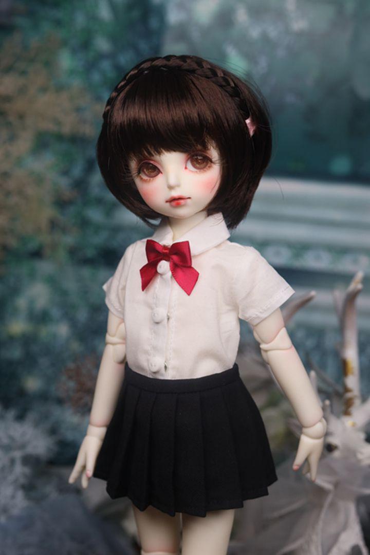 Fujita miraiさま　ドール服 ドール撮影・ドール服制作】SMARTDOLL Miraiちゃん 黒のミニスカ