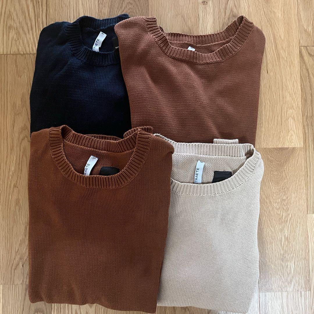 VAN DER STRAETE コットン 半袖 ニット